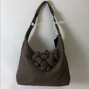 David & Scotti Hobo Elephant Leather Vintage Bag